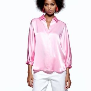 Pink silk Blouse
